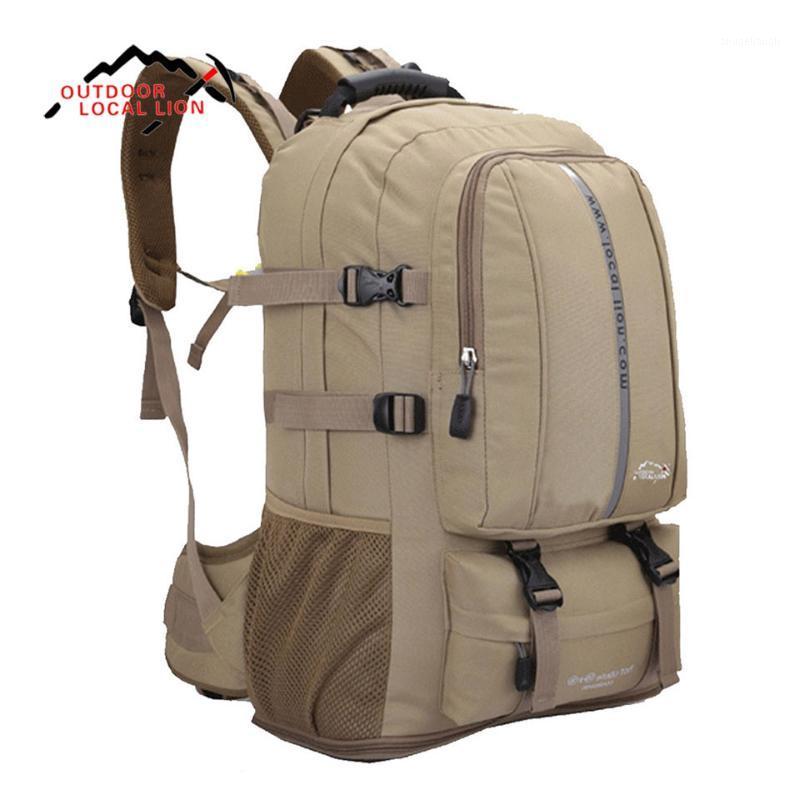 

50L Camping Mountaineering Backpack Rucksack Travel Backpack Camp Mochilas Masculina Laptop Back Bags Rucksack1, Yellow