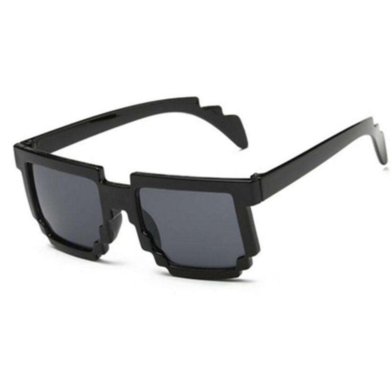 

2020 New Kids Sunglasses My World Glasses Pixel Female Male Mosaic 4-15 Years Square Sun Glasses Boys Children Novelty UV400