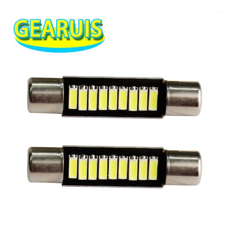 

100pcs T6 C5W Led 4014 9 SMD 28mm 31mm Leds Interior Lights Festoon Dome Lamps Reading Light T Shape 12V White1, As pic