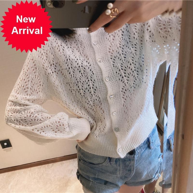 

Recovery 2021 New of Vintage Love Cardigan Button Malha High Quality Luxury Tag From Long Sleeves Autumn Jersey New Women's Q4I3, White