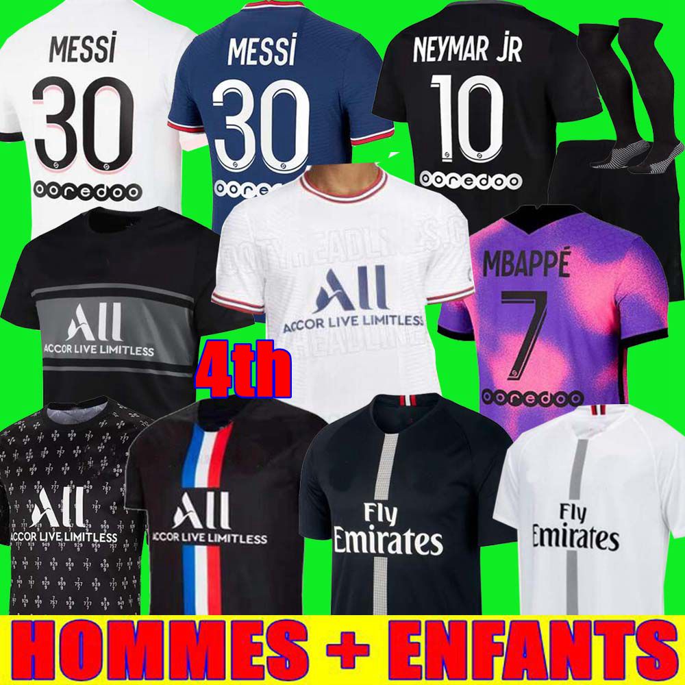 

HAKIMI RAMOS maillot de foot 21 22 soccer jersey 2021 MBAPPE NEYMAR shirt men kids hommes enfants MESSI black VERRATTI MARQUINHOS KIMPEMBE psgs fourth Icardi di Maria, Home adult