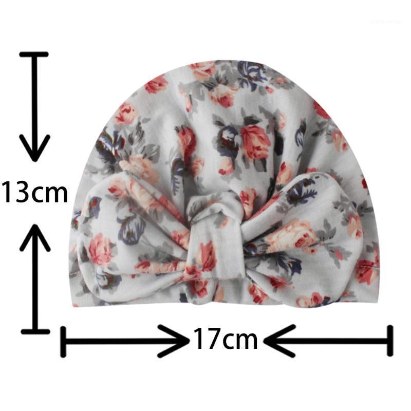 

2ps bowknot baby turban newborn hats Baby cotton blends Headband flower Turban Hair Bands for Children Girls1