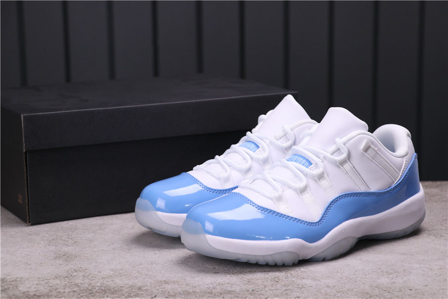 

Authentic Jumpman 11S Low Cut Shoes Columbia North Carolina blue Basketball Shoe Sport With Box