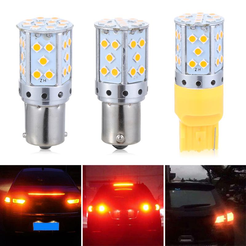 

1PCS 1156 BA15S BAU15S PY21W T20 7440 3030 35SMD Canbus Free LED Lamp Car Turn Signal Bulb Stop Brake Light, As pic