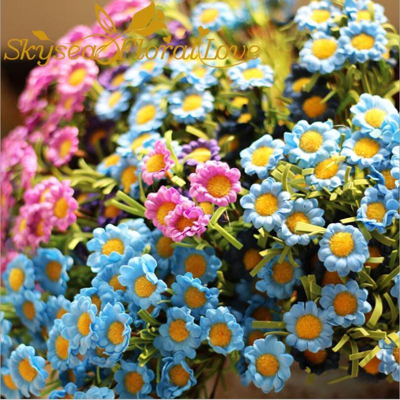 

Artificial flowers PE daisy diy fake flowers wedding decoration 11 colors diy home office party decor artificial PE1, Dark purple