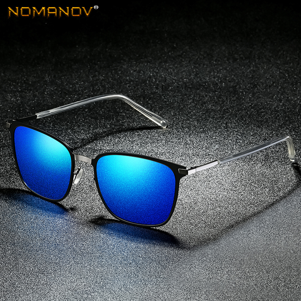 

AL-MG Alloy Square Men Women Sun Glasses Polarized Mirror Sunglasses Custom Made Myopia Minus Prescription Lens -1 to -6