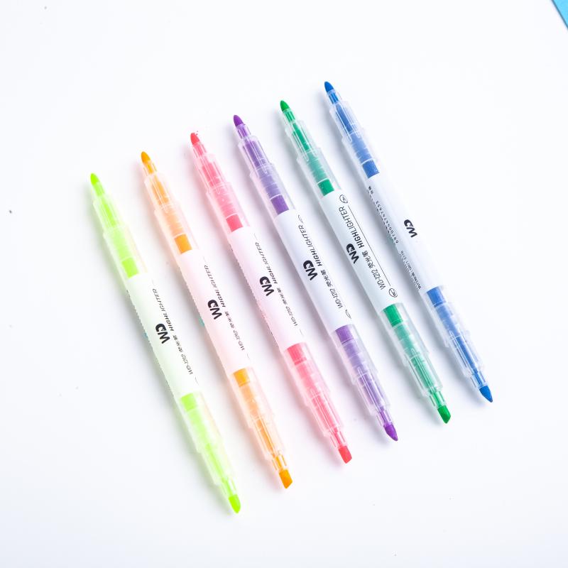 

Marker pen for students 6-color highlighter pen set candy-colored pocket diary decoration marker light-colored