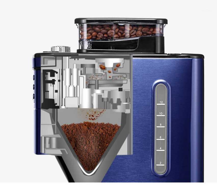 

Donlim Coffee machine home automatic American drip type Italian grinder bean machine small commercial1