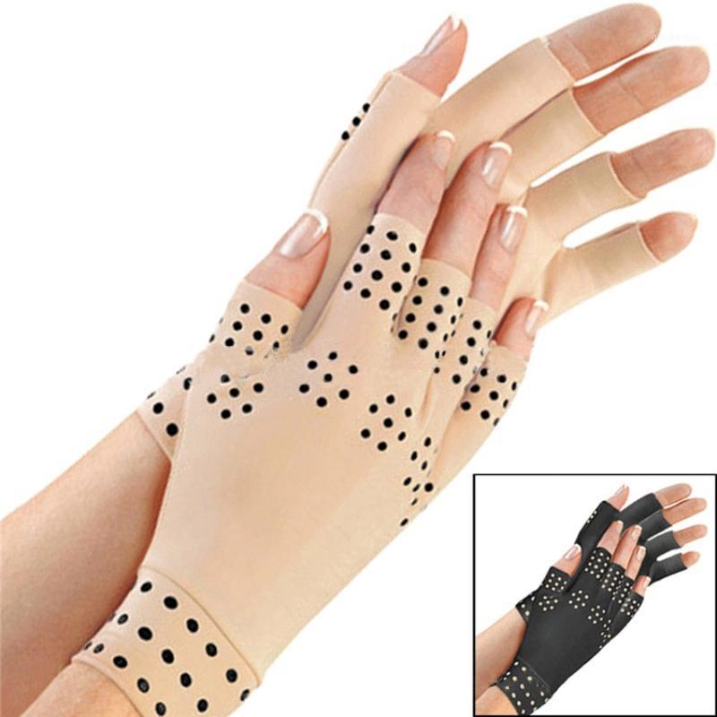 

TV Products Semi-finger Arthritis compression gloves with magnets comfort aching, arthritic hands with Pressure Health Gloves1