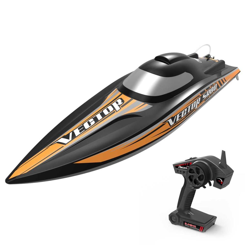 

Volantex 800MM RC Boat Vector SR80 38mph High Speed Boat Auto Roll Back Function ABS Plastic Hull 798-4 PNP or ARTR RTR set, Black
