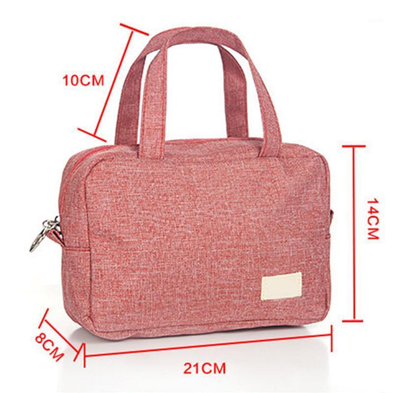 

Men Women Cosmetic Bag Travel Necessaries Makeup Cosmetic Organizer Tote Toiletry Handbag HSJ881, Light grey