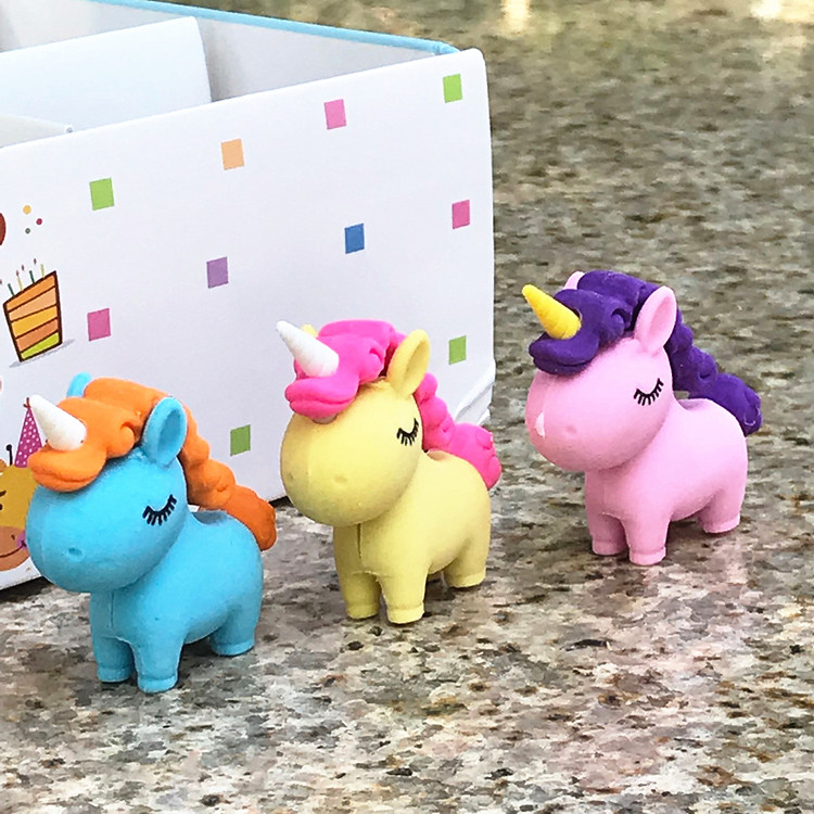 Set Unicorno Cancelleria Scuola,Set di Cancelleria per Bambini,Unicorno Regalo Bambina,Back To School Set,Materiale Scolastico,Cancelleria Kawaii Set,per Ufficio Forniture Regalo arancia
