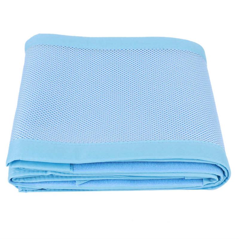 

Crib Mesh Liner Baby Crib Liner Blue Babies Protecting Baby Kids Child