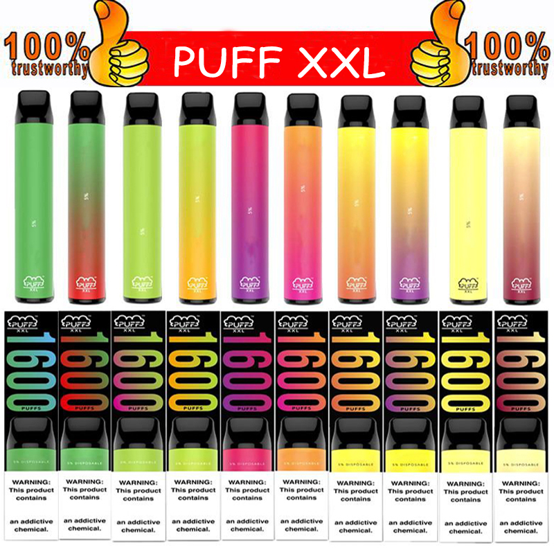 

PUFF XXL Disposable Device 1100mah 1600 Puffs 35 Colors Puff Bar Plus Xtra E Cigarette Vape Pen
