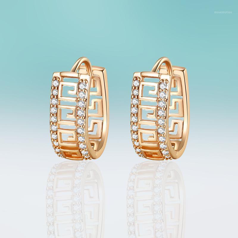 

Trendy Brand Design Stud Earrings for Women Jewelry Zirconia Gold/silver Plated Copper Hollow Geometric Earrings Fashion Gifts1