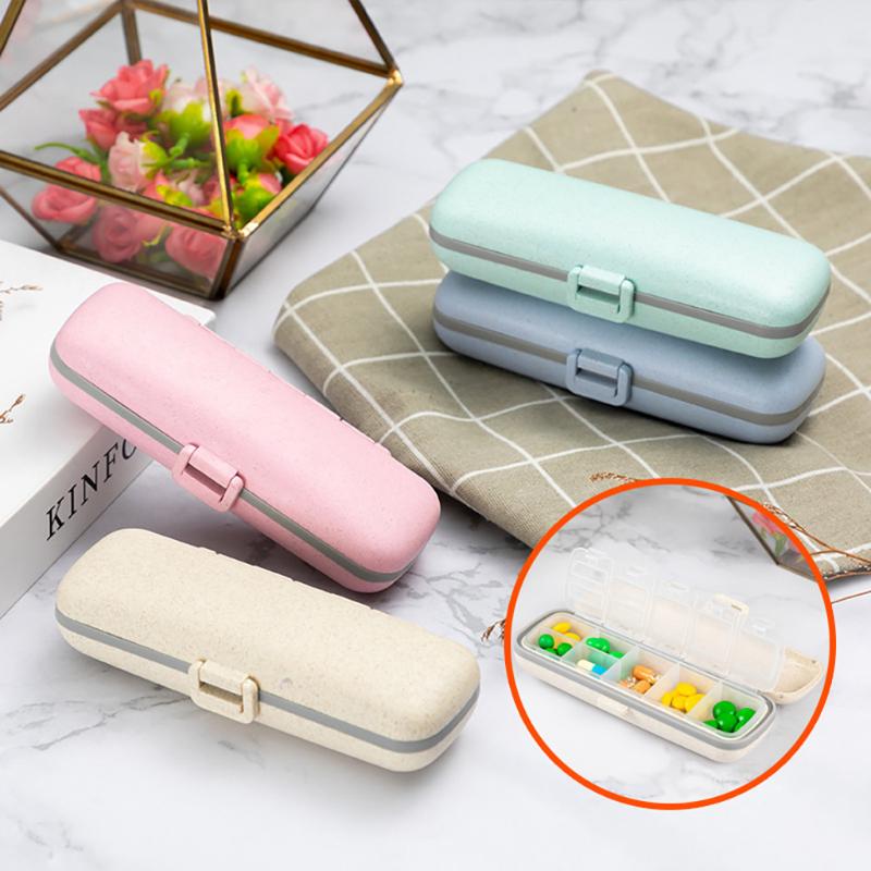 

1pcs Pills Travel Box Dispenser Storage Tablet Storage Dispenser 7 Days A Week #TD