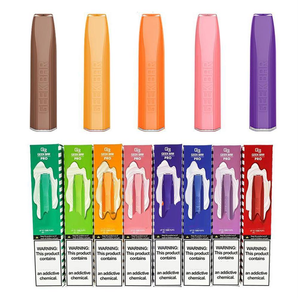 

Geek Bar PRO Disposable E Cigarettes Vape Device Pod Kit 4.5ml Cartridge 850mAh Battery 1500 Puffs Vapesa55