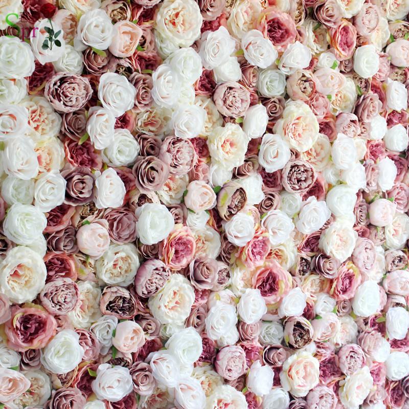 

SPR Free Shipping 10pcs/lot wedding decoration Artificial flower wall table runner wedding backdrop flower road lead