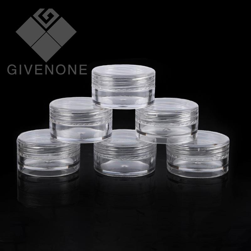 

Lip Containers Wholeself Portable Plastic Cosmetic Empty Jars Nail Art Storage Eyeshadow Makeup Cream Container Pots