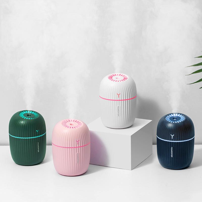 

200ml Cartoon USB Air Humidifier Ultrasonic Aroma Diffuser Car Mist Maker with 7 Colors Night Lamps Mini Office Air Purifier