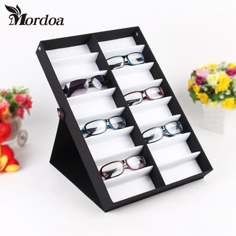 

Jewelry Pouches, Bags On Sale HQ 16 Grid Glasses Display Box Sunglasses Storage Shelf Props 1pcs High Quality Rack, Pink;blue