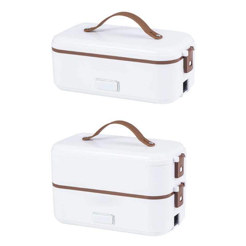 

alloet Heater 300W 220V Electric Lunch Box Heater Container Portable Stainless Steel Warmer for Student Office Worker