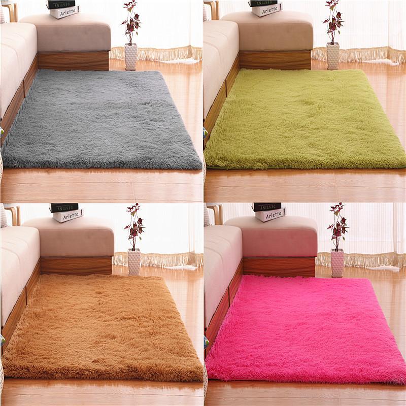 

Long Hair Plush Shaggy Soft Carpet Area Rugs Slip Resistant Floor Mats for Parlor Living Room Carpets for Home Soft Bedroom Rugs1, Green 3cm