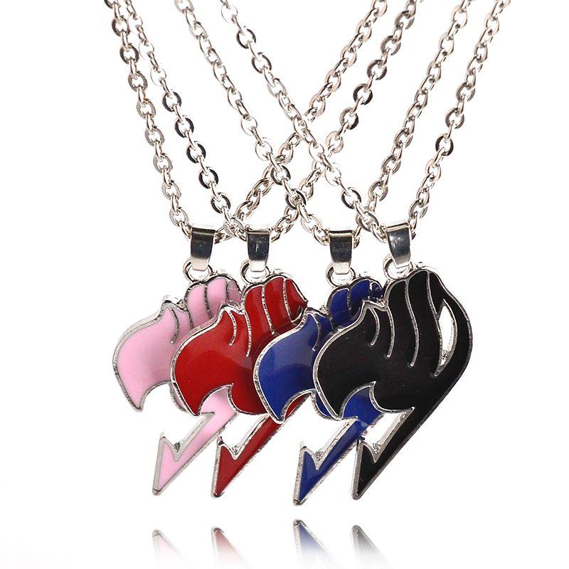 

New Arrival 4 color Fairy Tail anime logo pendant necklace Fairy Tail animation necklace jewelry gift for man women fans
