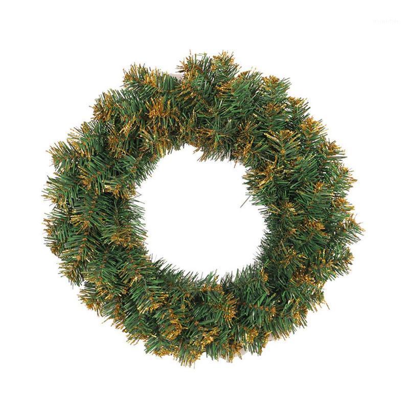 

30/40CM PVC Christmas Wreath Gold Silver Garland For Door Hanging Window Shop Mall Ornament Home Decor1, 30cm