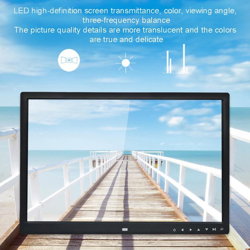 

12 Inch Digital Picture Frame Multi-Function HD 1280X800 with Press Button Electronic Photo