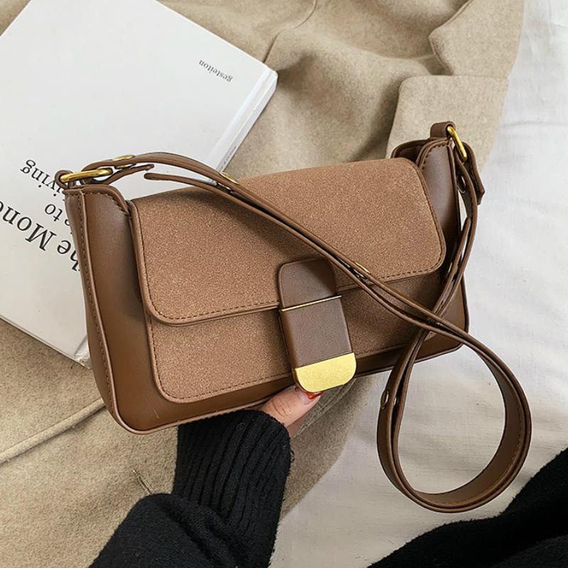 

Matte PU Leather Black Underarm Bag Women Bag 2021 New Style Fashion All-Match Simple Shoulder Tote
