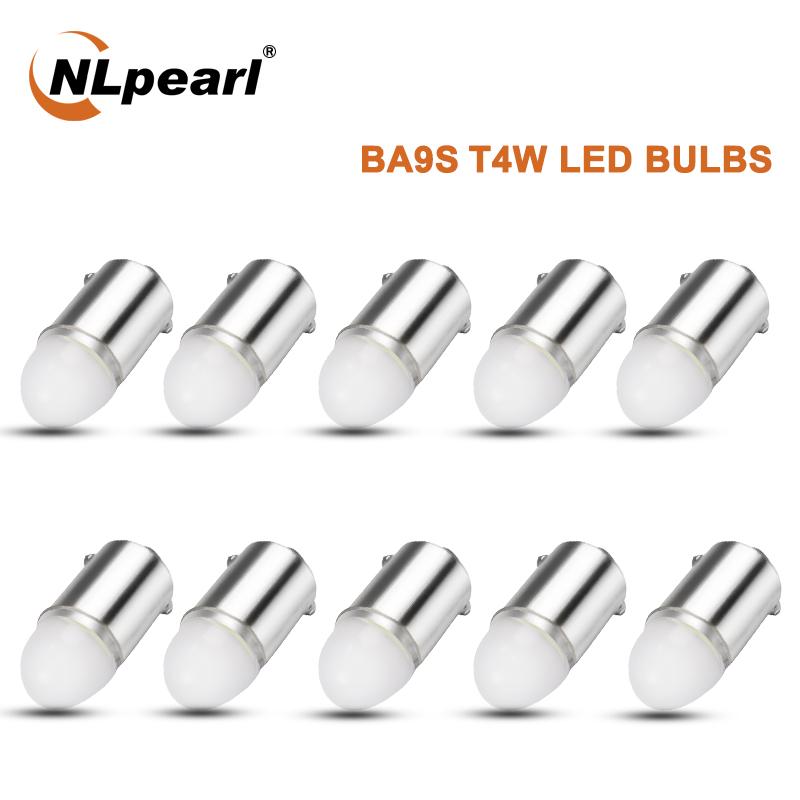 

Nlpearl 12V Signal Lamp BA9S T4W Led Bulbs 3030SMD Ba9s Led Canbus Car License Plate Reading Dome Bulbs Marker Side Lights White, As pic