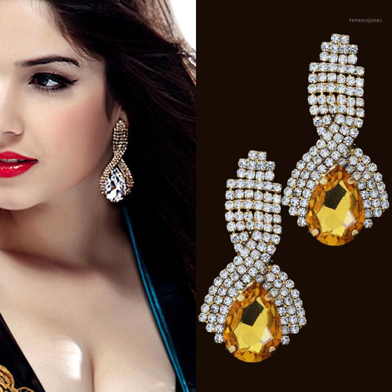 

Stud Korean Kpop Big Drop Crystal Earrings Jewelry For Women Christmas Earrings1