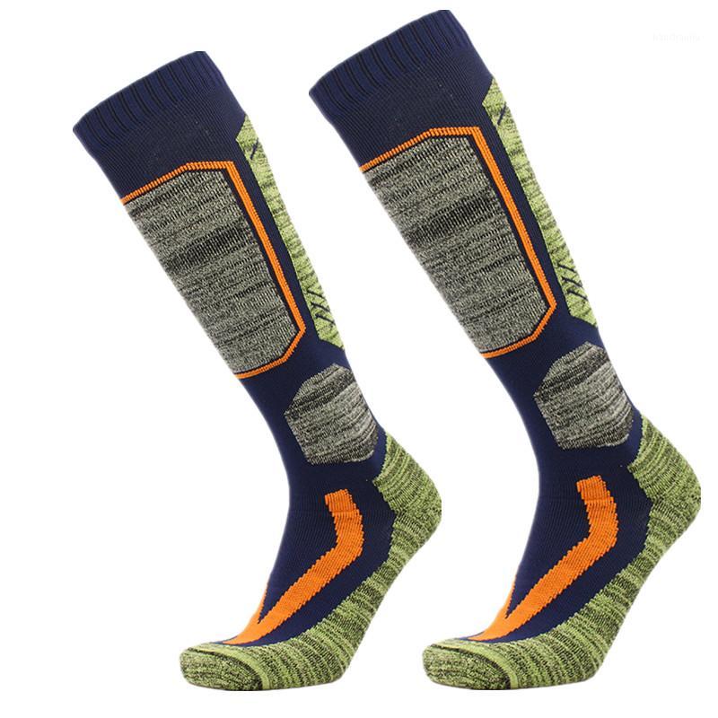 

High Quality Cotton Thick Cushion Knee High Ski Socks Winter Sports Snowboarding Skiing Socks Warm Thermal1