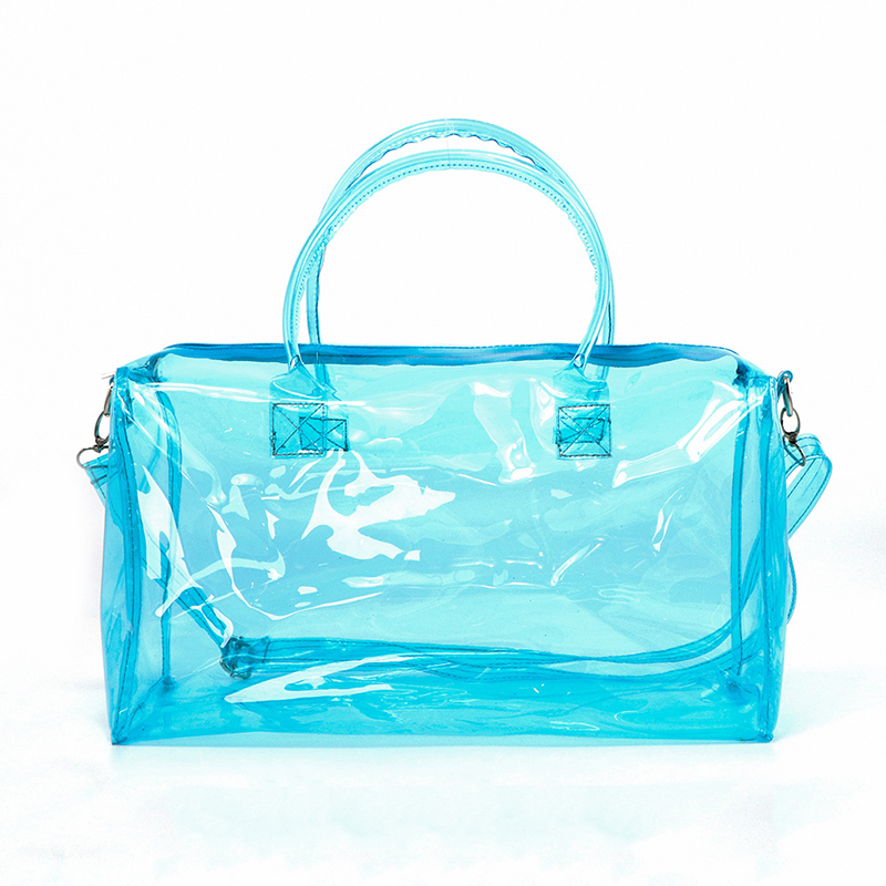 

Colorful Fashion Pvc Clear Waterproof Athletic Gym Bag for Men Women Large Capacity Transparent Holographic Travel Duffel Bags, Please leave a message