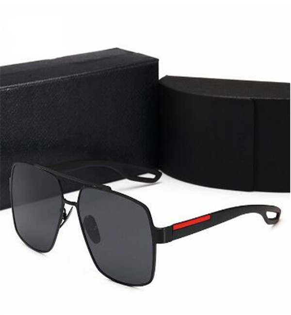 

Retro Polarized Luxury Mens Designer Sunglasses Rimless Gold Plated Square Frame Brand Sun Glasses Fashion Eyewear With Case
