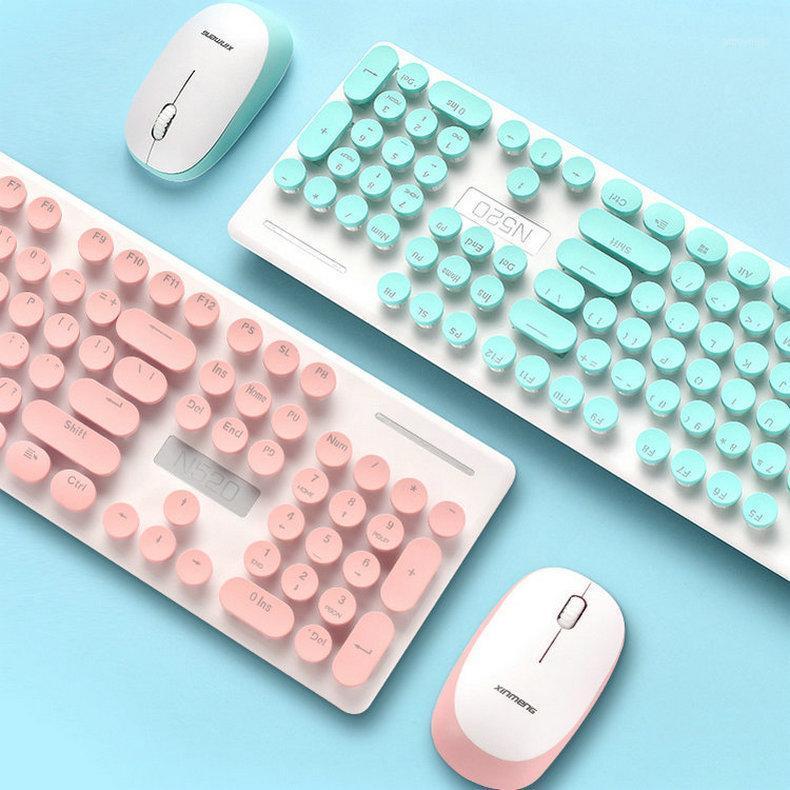 

Technology N520 Punk Machinery Handfeel Wireless Keyboard and Mouse Set Office Wireless Mouse Keyboard Set1