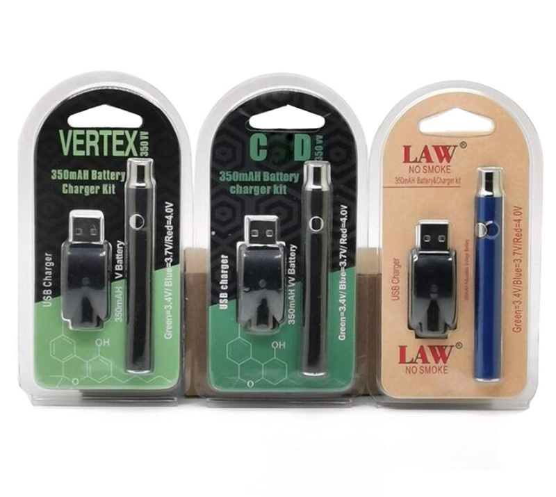 

LAW Vertex Co2 VV Preheat Battery Kits LO Battery Co2 Oil Vaporizer O Pen 510 Vape Pen Preheating Batteries 350mah BOGO Ce3 Cartridge