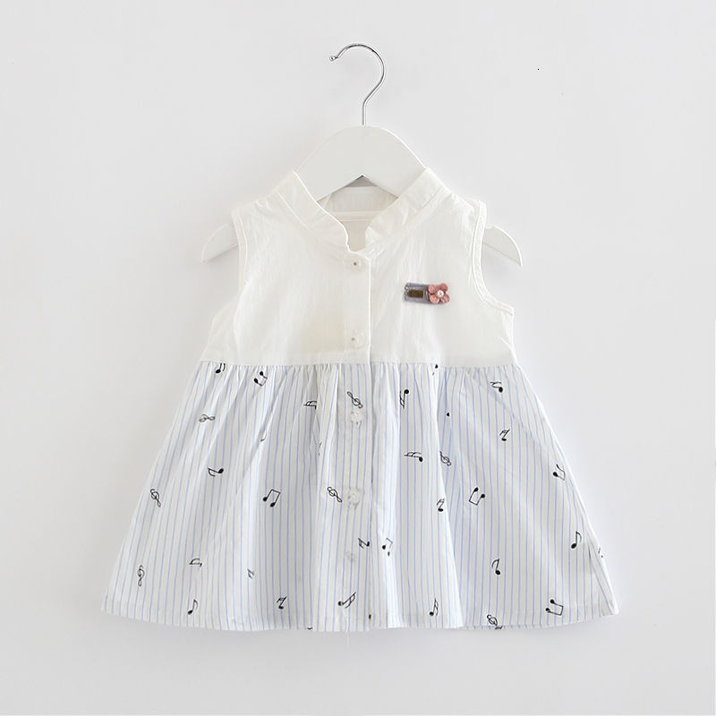 

2021 New Summer Cotton Princess Es Baby Girls Clothing for 0-2y 9ssy, Sky blue