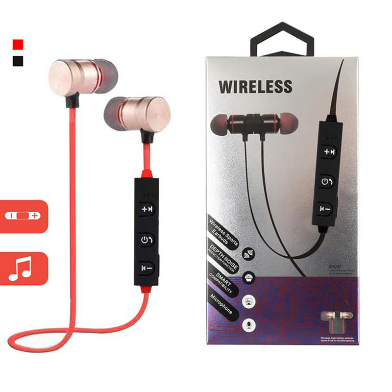 

Bluetooth Earphones Wireless Headset With Mic Calls Music Earbuds Stereo Magnetic Sports Headphones For Samsung Smartphone With Package, Mixed color