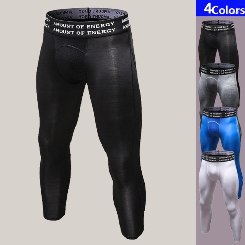 

7th Skinny Sport Athletic Slim Fitted Running Men' Sexy Tight Sweatpants Running Pants Fitness Gym Leggings Trousers Football1, Black