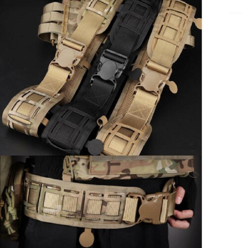 

New 1000D Adjustable Quick Release MOLLE Tactical Combat Hanging Buckle Waist Belt1, Cp