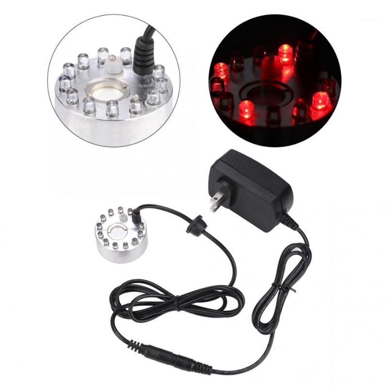 

12 LED Mist Maker Waterfall Pond Fog Machine for Aquarium Fish Pool US Plug 100-240V1