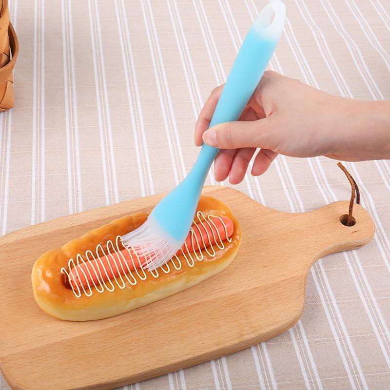 

Translucent High Temperature Barbecue Brush Bread Seasoning Brush Can Be Hung Baking Tools1, Blue