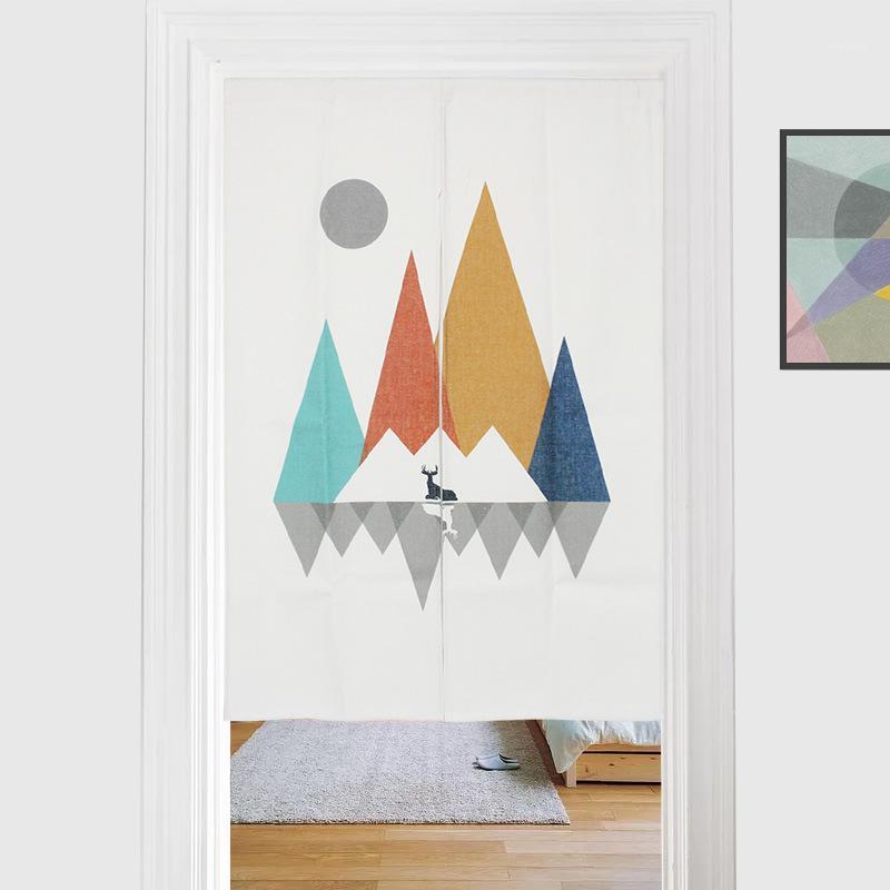 

Simple Geometric Door Curtain Bedroom Decorative Curtain Half-curtain Kitchen Partition Feng Shui1, 07