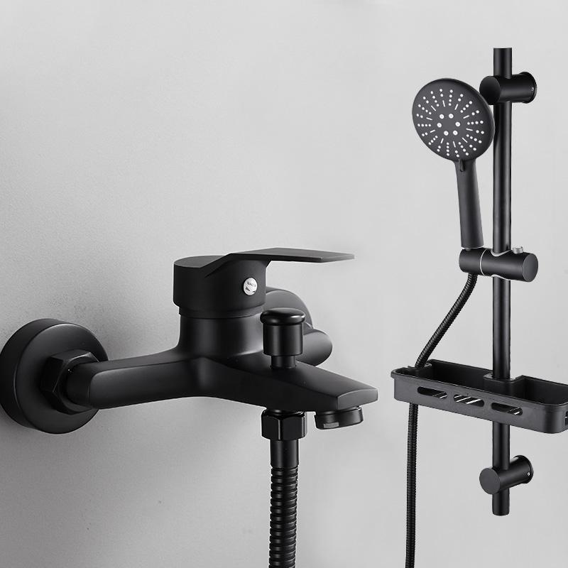 

Black Shower Faucet Bathroom Single Handle Brass Shower Faucets Water Heater Mitigeur Salle De Bain Bathroom Fixture DI50LY