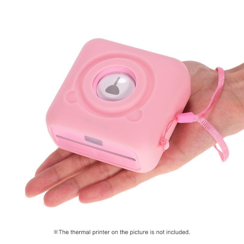 

PeriPage A6 Thermal Printer Silicone Case with Strap Anti-Dust Anti- Anti-Scratch Protect Case