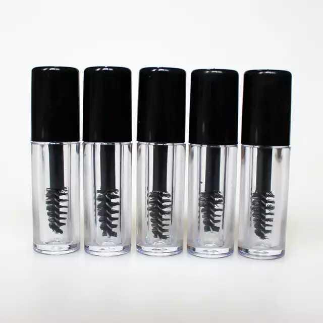 

3/6PCS/Lot 3ml Empty Mascara Tube Eyelash Cream Vial/Liquid Bottle Sample Cosmetic Container with Leakproof Inner Black Cap1