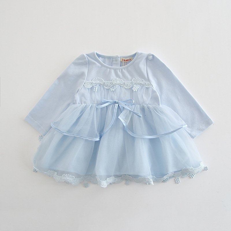 

2021 New Newborn Lace 0-24m Baby Girls Birthday Es Party Princess Baptism 3 Color C6as, Pink