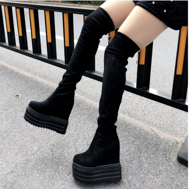 

2020 New and Winter Women's on Knee Stretch Super High-heeled Boots Pt68